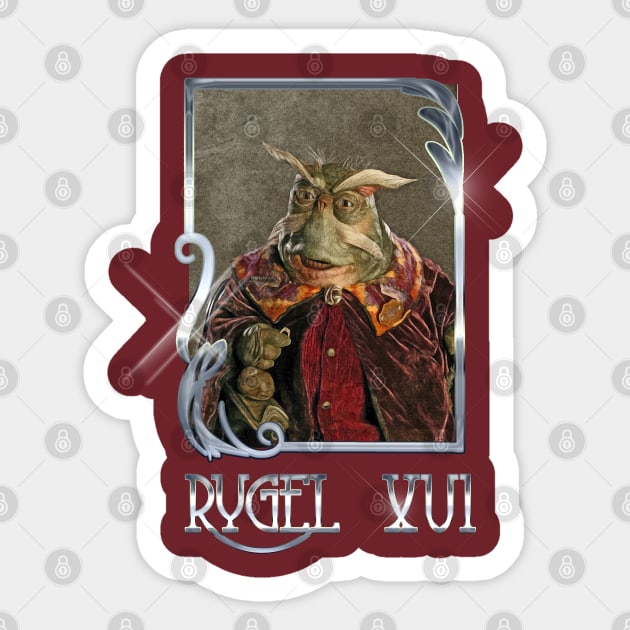 Hail Rygel Sticker by Spilled Ink